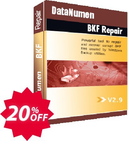 DataNumen BKF Repair Coupon code 20% discount 