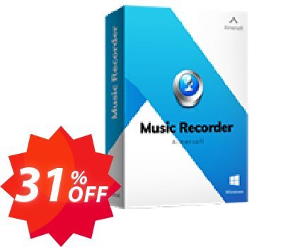 Aimersoft Music Recorder Coupon code 31% discount 