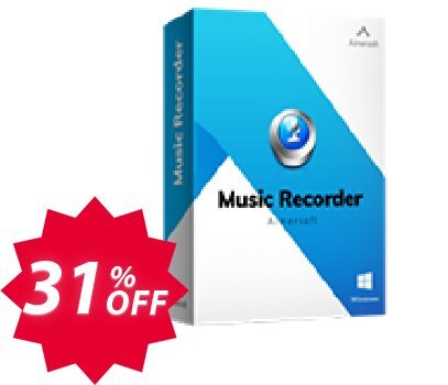 Aimersoft Music Recorder Coupon code 31% discount 