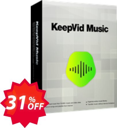 KeepVid Music for MAC Coupon code 31% discount 