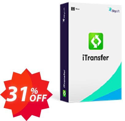 iSkysoft iTransfer for MAC Coupon code 31% discount 