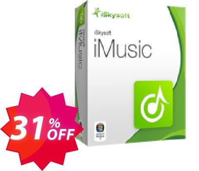 iSkysoft iMusic Coupon code 31% discount 