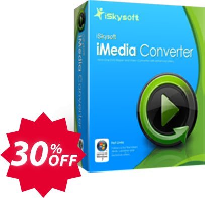 iSkysoft iMedia Converter Coupon code 30% discount 