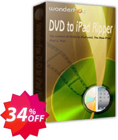 WonderFox DVD to iPad Ripper Coupon code 34% discount 