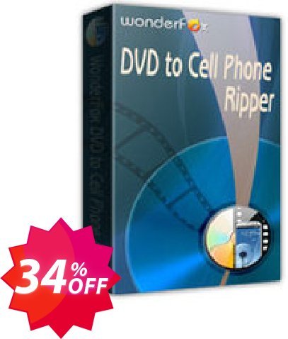 WonderFox DVD to Cell Phone Ripper Coupon code 34% discount 