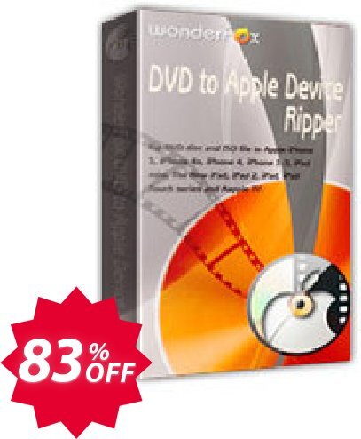 WonderFox DVD to Apple Device Ripper Coupon code 83% discount 