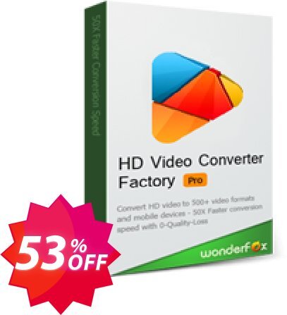 WonderFox HD Video Converter Factory Pro Coupon code 53% discount 