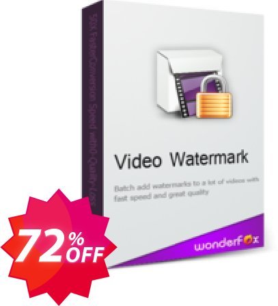 WonderFox Video Watermark Coupon code 72% discount 