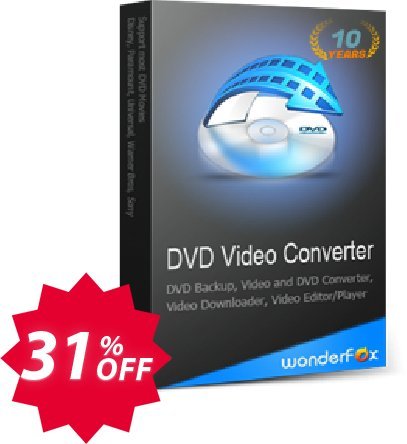 WonderFox DVD Video Converter Coupon code 31% discount 