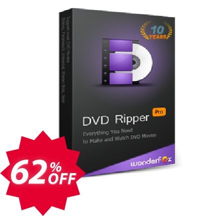 WonderFox DVD Ripper Pro, Family Plan  Coupon code 62% discount 