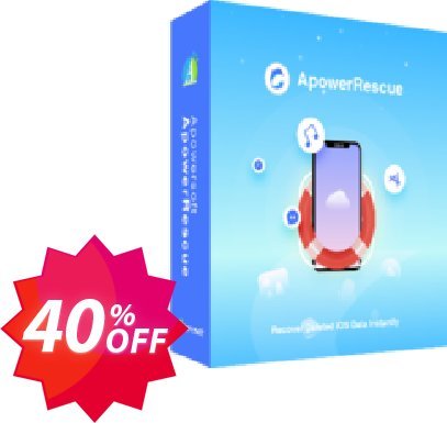 ApowerRescue Family Plan, Lifetime  Coupon code 40% discount 