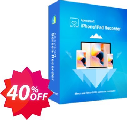 Apowersoft iPhone/iPad Recorder Family Plan, Lifetime  Coupon code 40% discount 