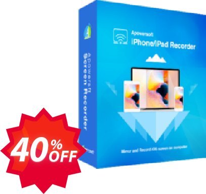 Apowersoft iPhone/iPad Recorder Family Plan, Lifetime  Coupon code 40% discount 