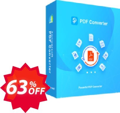 Apowersoft PDF Converter, Monthly Subscription  Coupon code 63% discount 