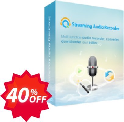 Streaming Audio Recorder Family Plan, Lifetime  Coupon code 40% discount 