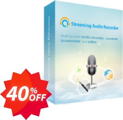 Streaming Audio Recorder Family Plan, Lifetime  Coupon code 40% discount 