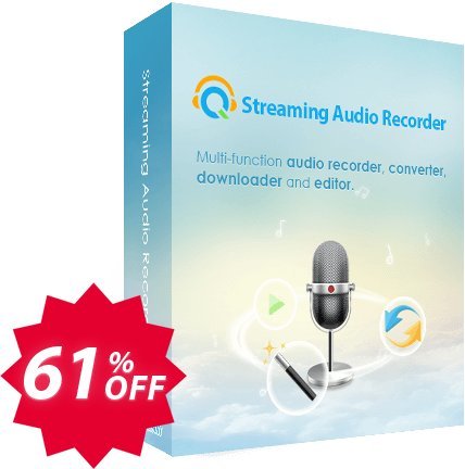 Streaming Audio Recorder Personal Plan Coupon code 61% discount 