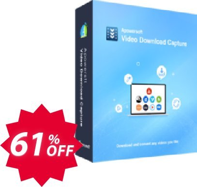 Apowersoft Video Download Capture Yearly Plan Coupon code 61% discount 
