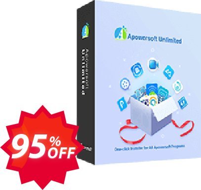 Apowersoft Unlimited Yearly Coupon code 95% discount 
