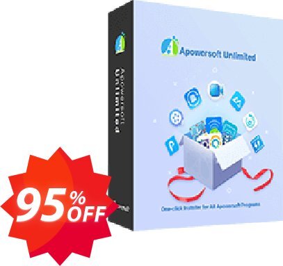 Apowersoft Unlimited Yearly Coupon code 95% discount 