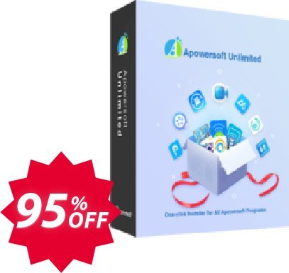 Apowersoft Unlimited Lifetime Coupon code 95% discount 