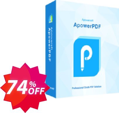 ApowerPDF Lifetime Coupon code 74% discount 