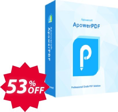 ApowerPDF Business Yearly Coupon code 53% discount 