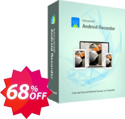 Apowersoft Android Recorder Lifetime Coupon code 68% discount 
