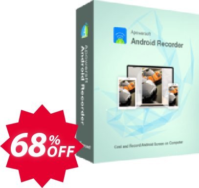 Apowersoft Android Recorder Lifetime Coupon code 68% discount 