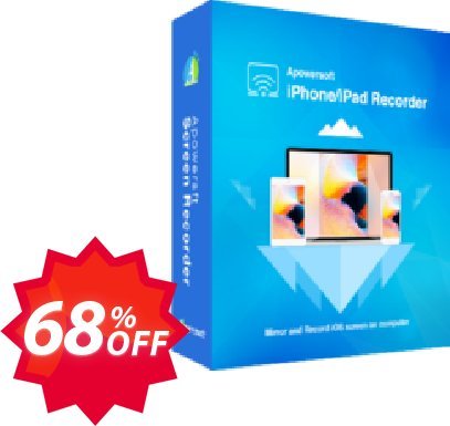 Apowersoft iPhone/iPad Recorder Lifetime Coupon code 68% discount 