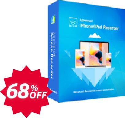 Apowersoft iPhone/iPad Recorder Lifetime Coupon code 68% discount 