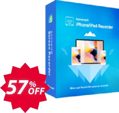 Apowersoft iPhone/iPad Recorder Business Lifetime Coupon code 57% discount 