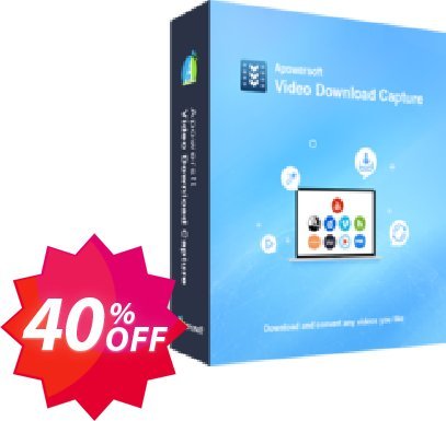 Apowersoft Video Download Capture Family Plan Coupon code 40% discount 