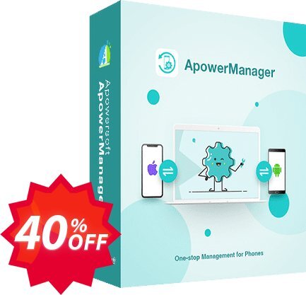 ApowerManager, Family Plan  Coupon code 40% discount 