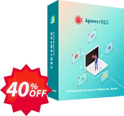 ApowerREC Family Plan, Lifetime  Coupon code 40% discount 