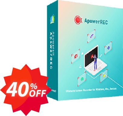 ApowerREC Family Plan, Lifetime  Coupon code 40% discount 