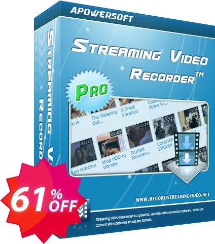 Apowersoft Streaming Video Recorder Coupon code 61% discount 