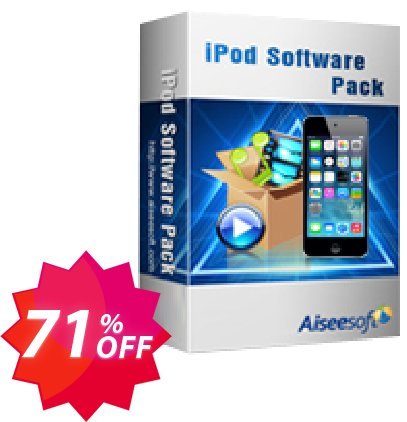 Aiseesoft iPod Software Pack Coupon code 71% discount 