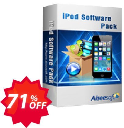 Aiseesoft iPod Software Pack Coupon code 71% discount 