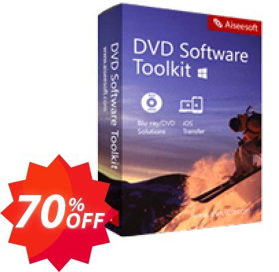 Aiseesoft DVD Software Toolkit Coupon code 70% discount 