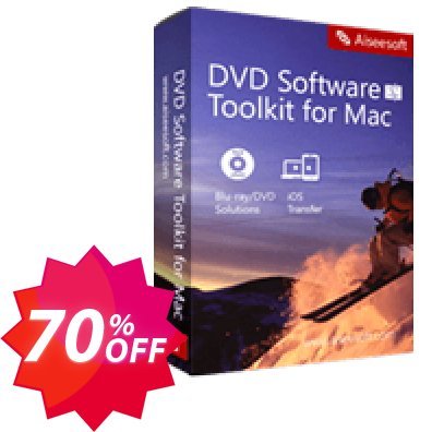 Aiseesoft DVD Software Toolkit for MAC Coupon code 70% discount 