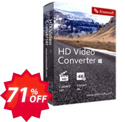 Aiseesoft HD Video Converter Coupon code 71% discount 