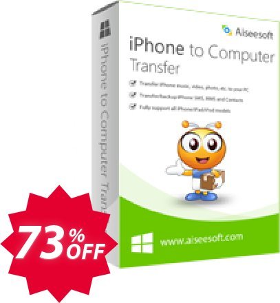 Aiseesoft iPhone to Computer Transfer Coupon code 73% discount 