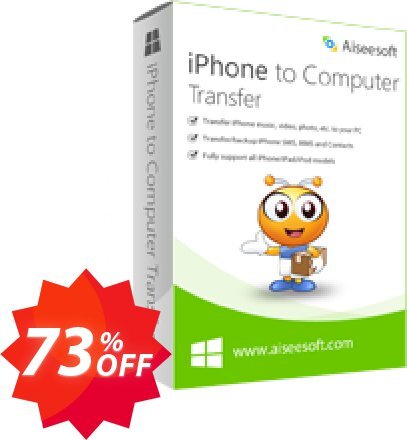 Aiseesoft iPhone to Computer Transfer Coupon code 73% discount 