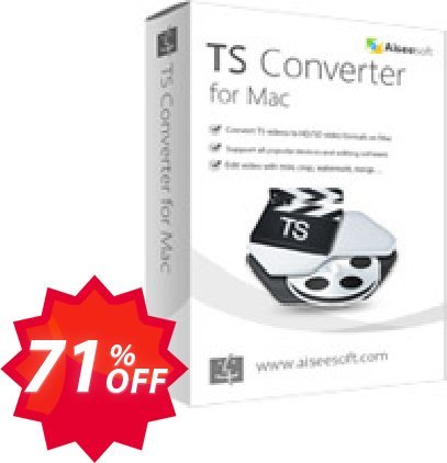 Aiseesoft TS Converter for MAC Coupon code 71% discount 