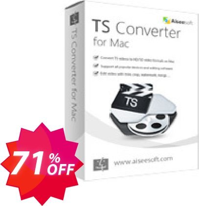 Aiseesoft TS Converter for MAC Coupon code 71% discount 