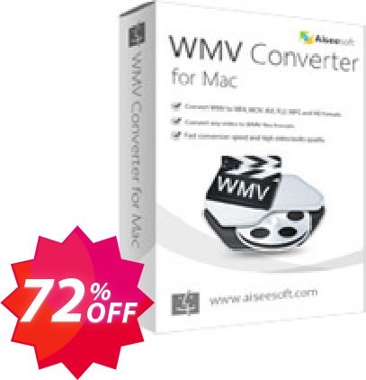 Aiseesoft WMV Converter for MAC Coupon code 72% discount 