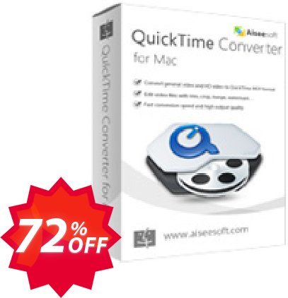 Aiseesoft QuickTime Converter for MAC Coupon code 72% discount 
