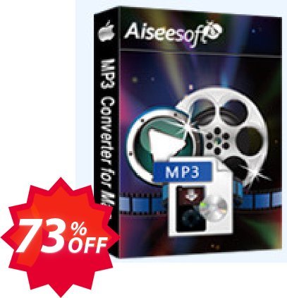 Aiseesoft MP3 Converter for MAC Coupon code 73% discount 