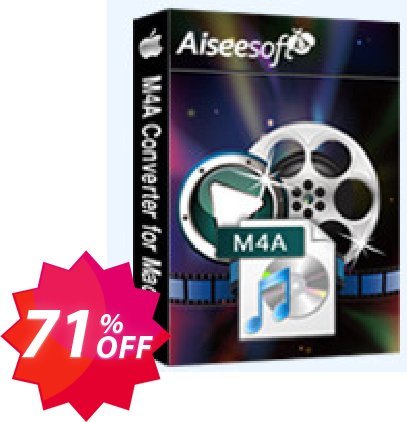 Aiseesoft M4A Converter for MAC Coupon code 71% discount 